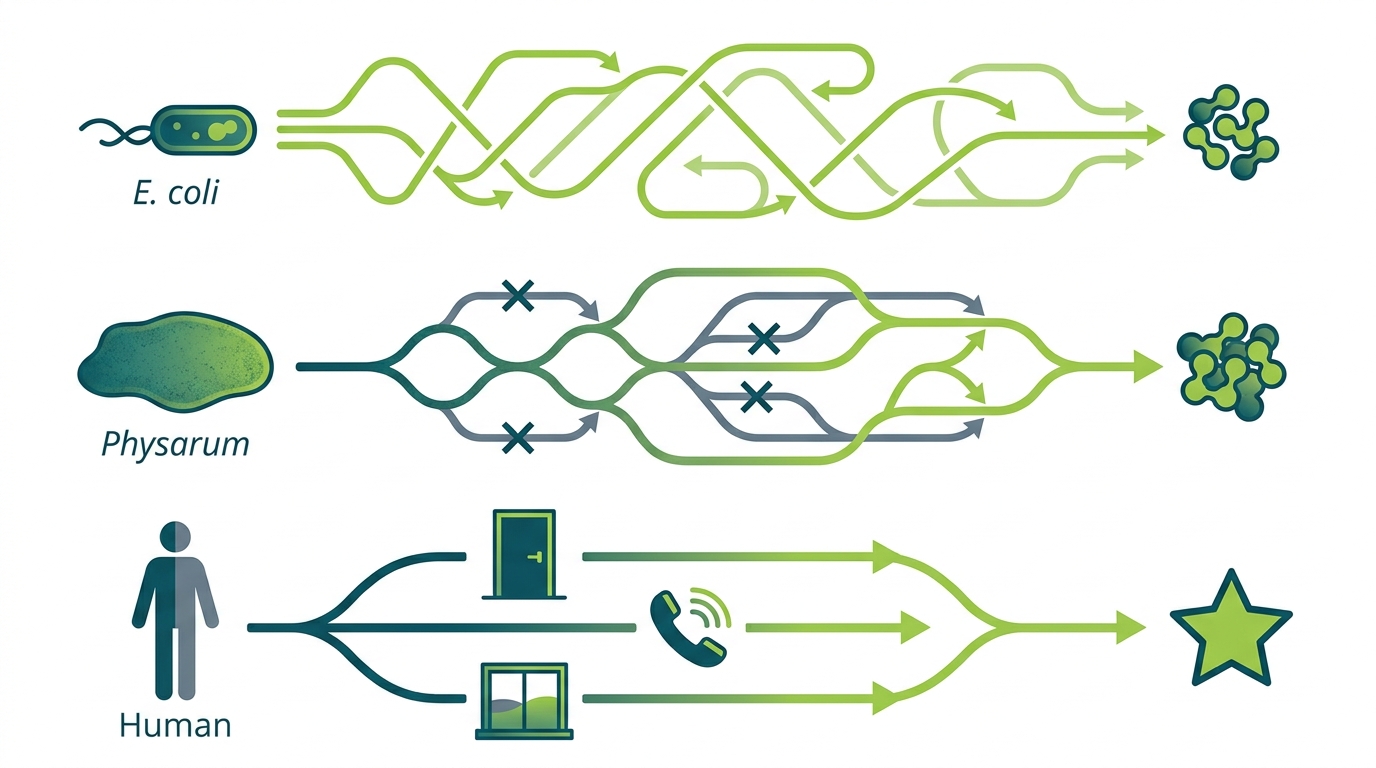 Three systems, same goal, different means